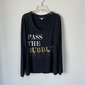 Pass The Bubbly Soma Pajama Top Size Small